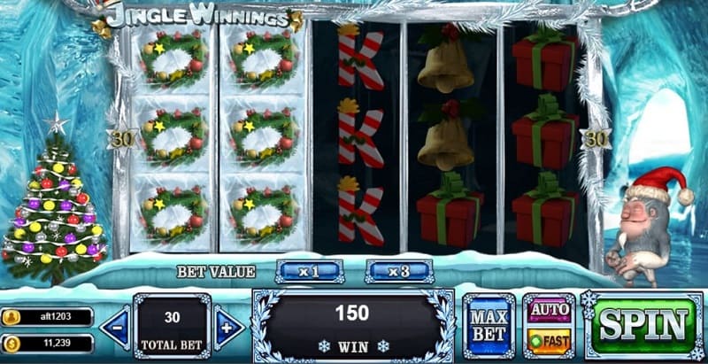 ข้อมูลของเกมสล็อต live22 slot Jingle Winnings