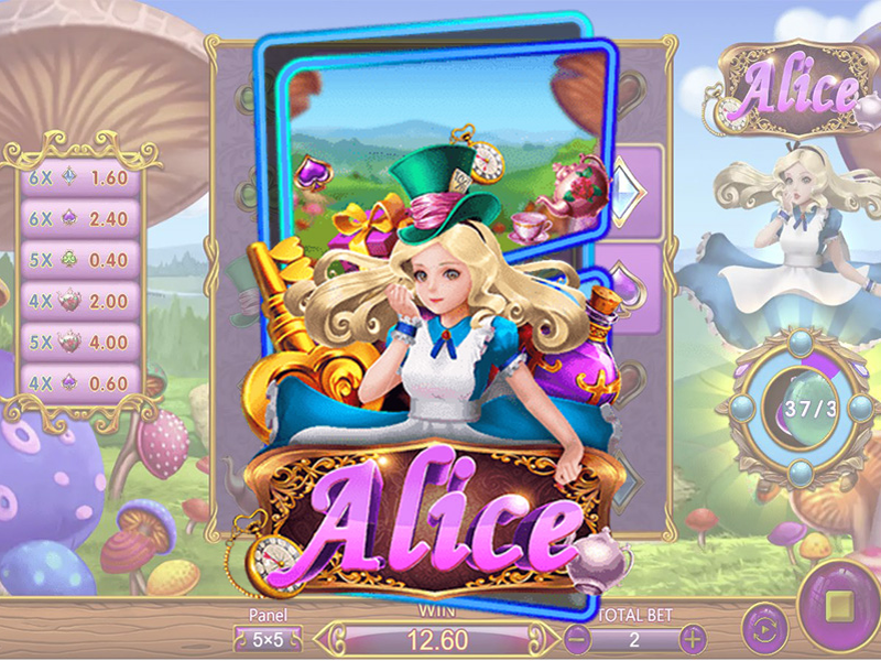 รีวิว Alice เกมสล็อตสาวน้อยจากค่าย Askmebet