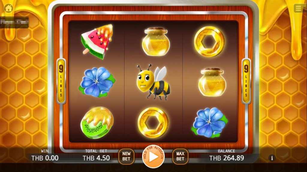รูปแบบเกมสล็อต Bumble Bee
