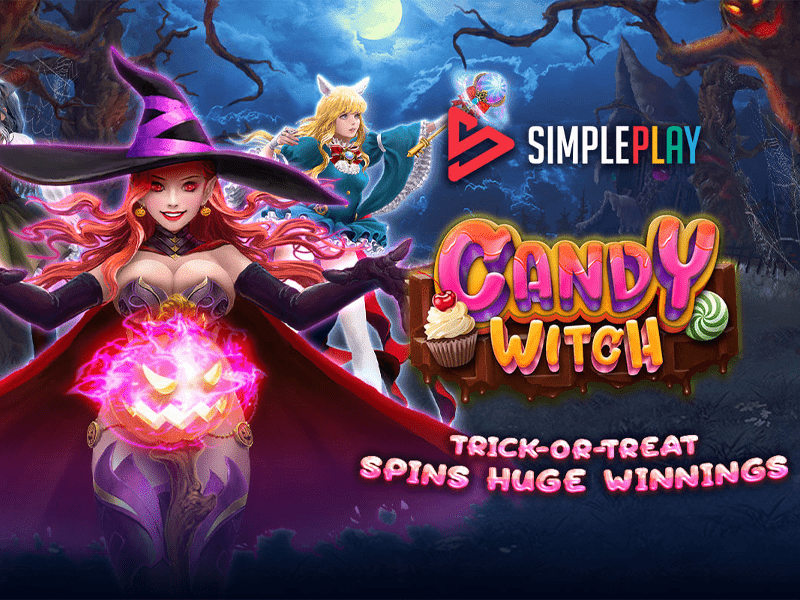 รีวิวเกมสล็อตสาวสวยจอมเวทย์ Candy Witch ค่าย Simple Play