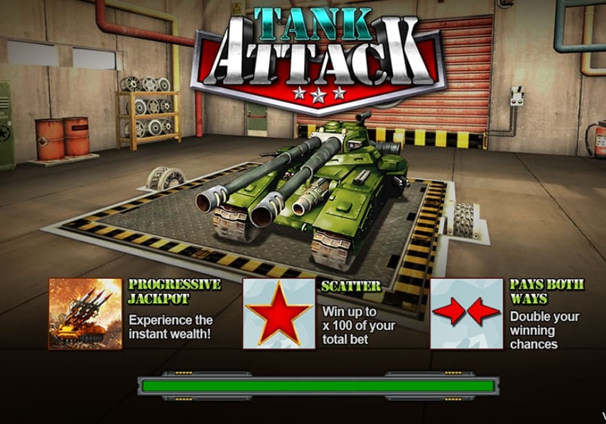 รีวิวเกมสล็อตแตกง่าย 2021 Tank Attack slot