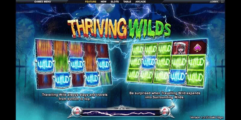 รีวิวเกมสล็อต Thriving Wilds Live22