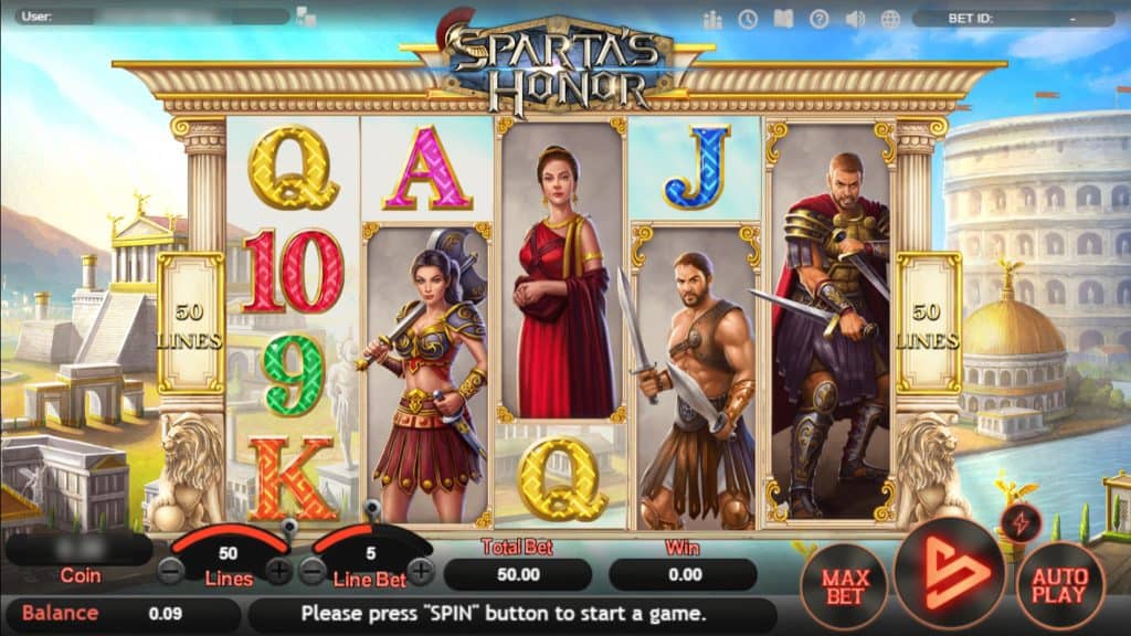 หน้าเล่นเกมสล็อตออนไลน์ Sparta's Honor